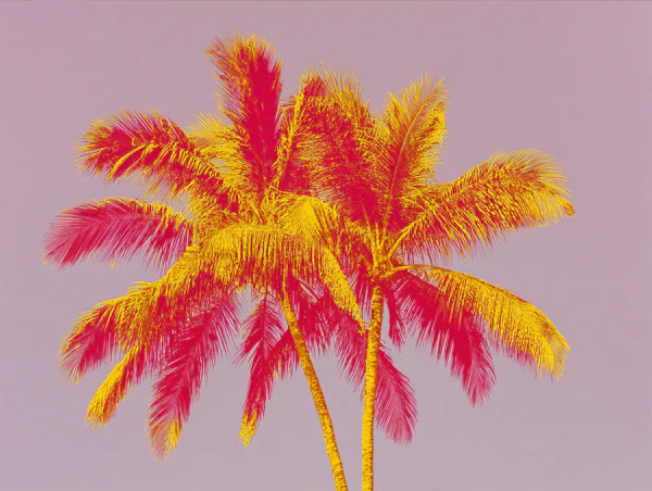 Stylized Palm Trees Art