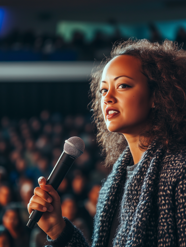 Woman Delivering Speech