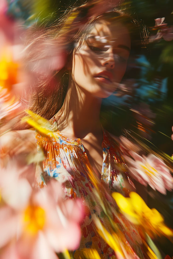 Dreamy Floral Portrait