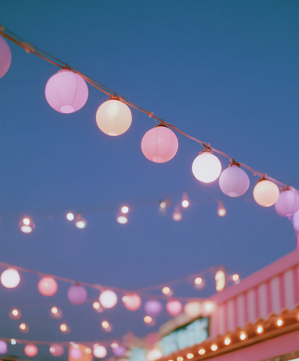 Colorful Lantern Display