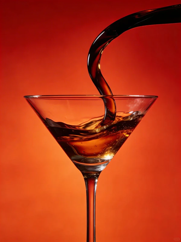 Martini Glass Pour