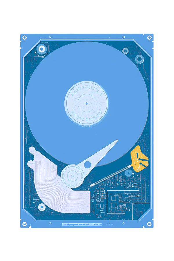 Stylized HDD Illustration