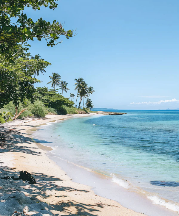 Serene Tropical Beach Scene