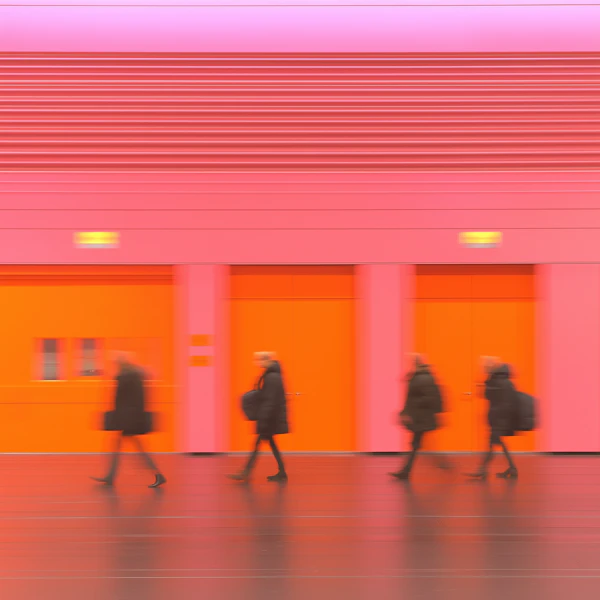 Dynamic Movement in Vibrant Colors