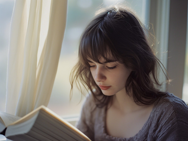 Woman Reading a Book