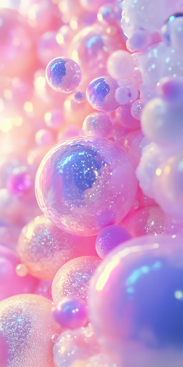 Dreamy Iridescent Bubbles
