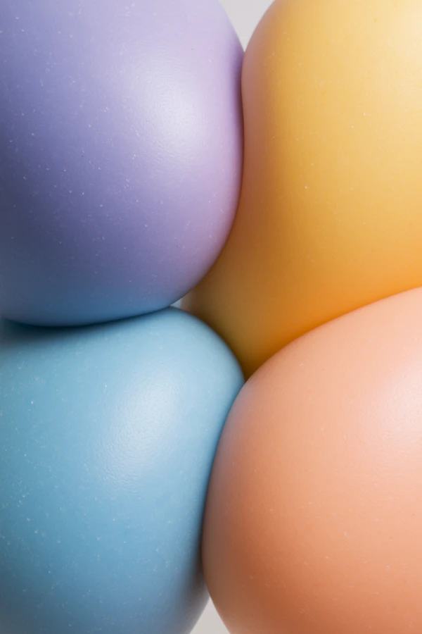 Pastel Egg Close-Up