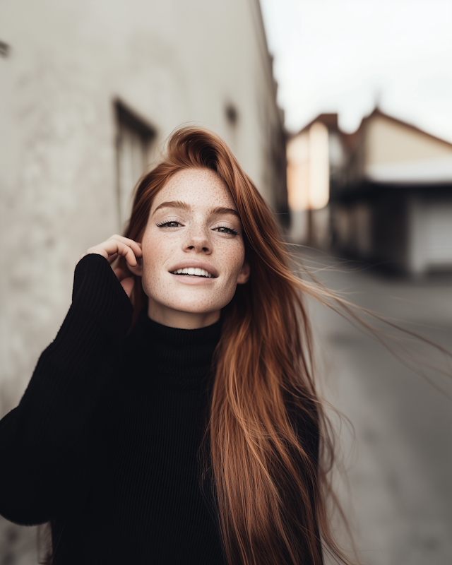 Portrait of a Young Woman with Red Hair