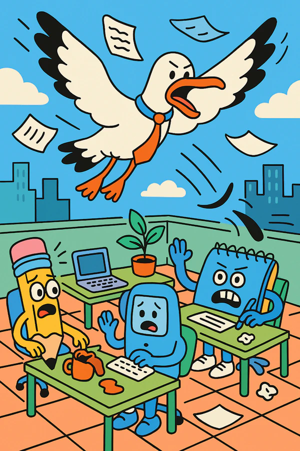 Whimsical Office Chaos