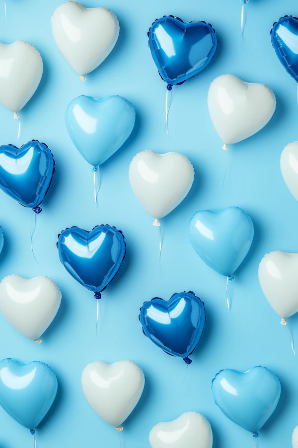 Heart Balloons Display