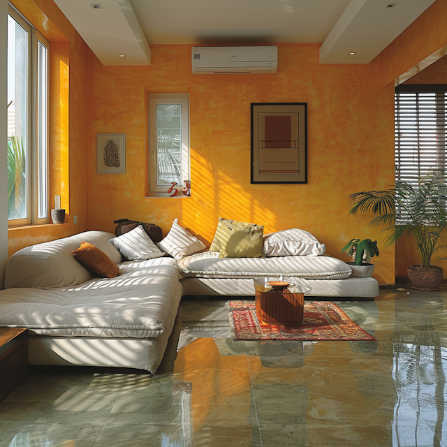 Sunny Yellow Living Room