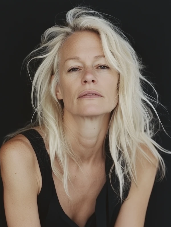 Contemplative Woman Portrait