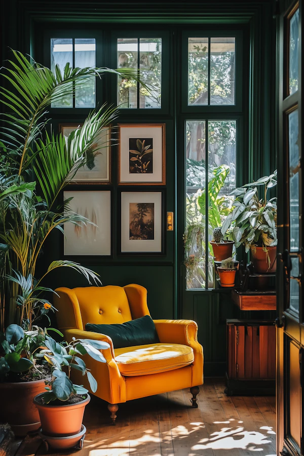 Cozy Yellow Armchair