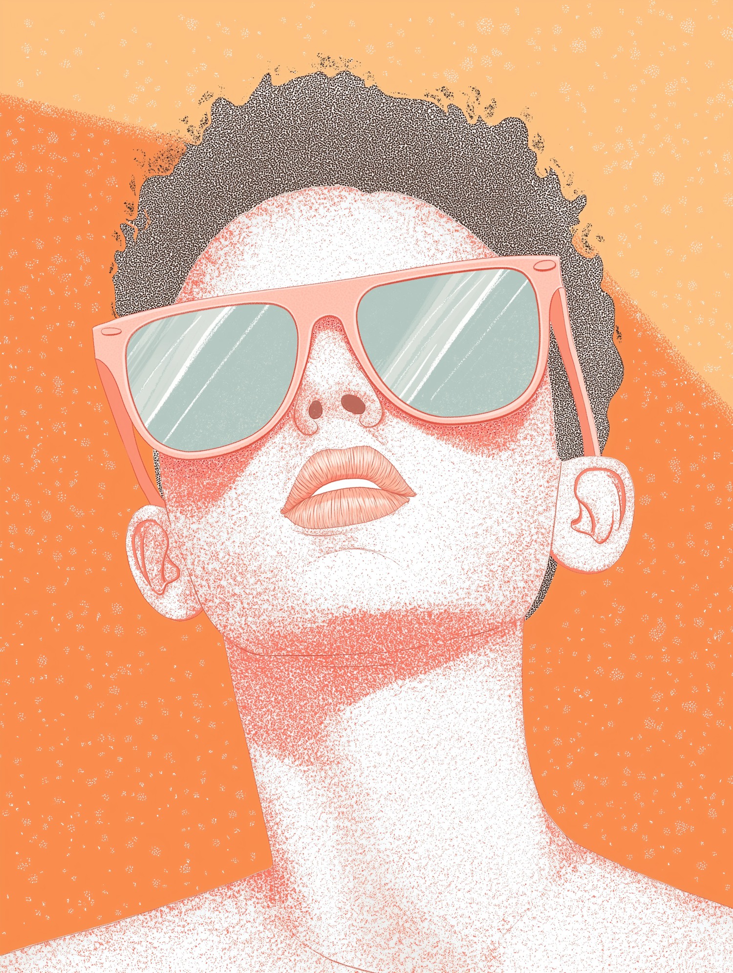 Stylized Portrait with Sunglasses