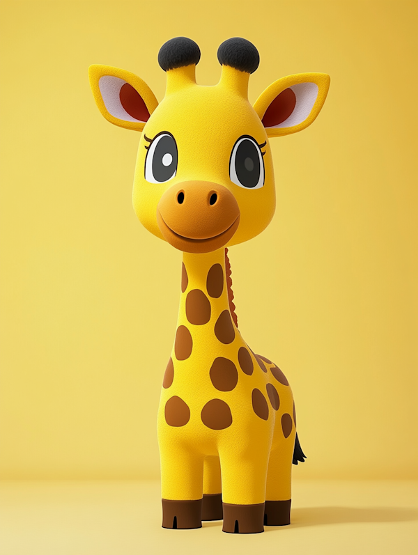 Cartoon Giraffe Illustration