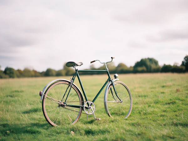 Vintage Bicycle Scene