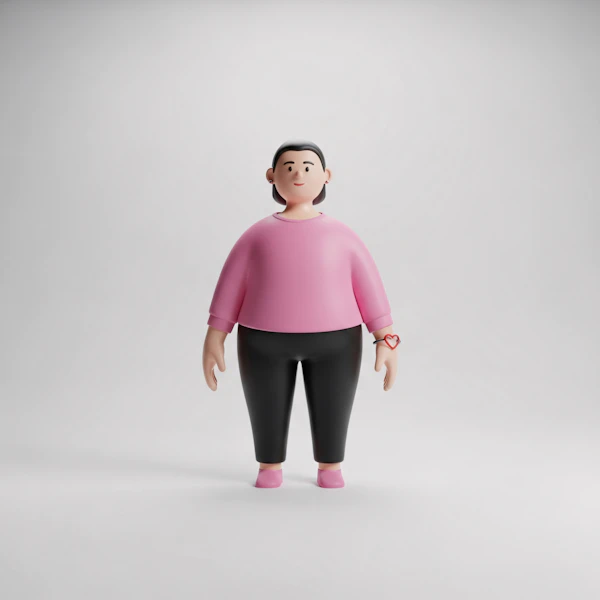 Minimalist 3D Character