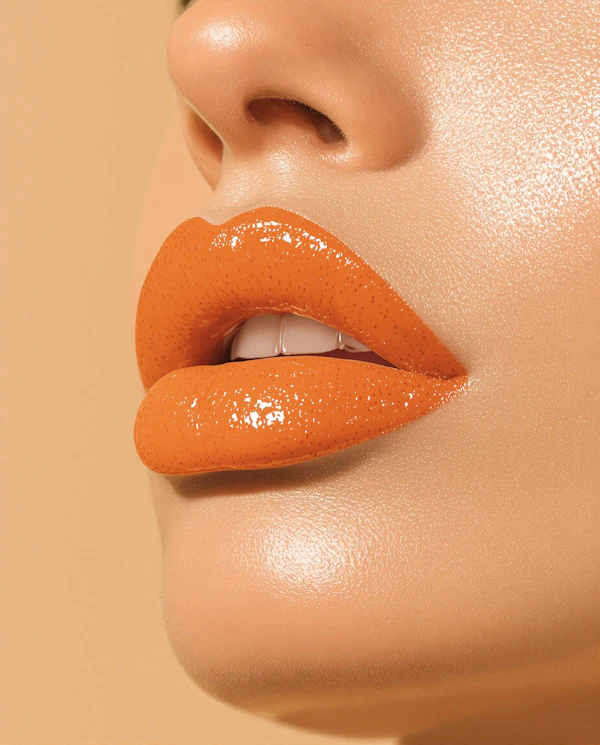 Glossy Lips Close-Up