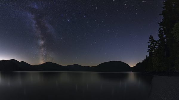 Serene Night Sky with Milky Way