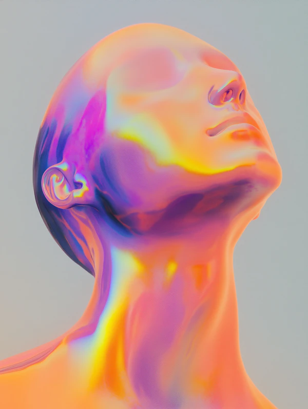 Surreal 3D Head Art