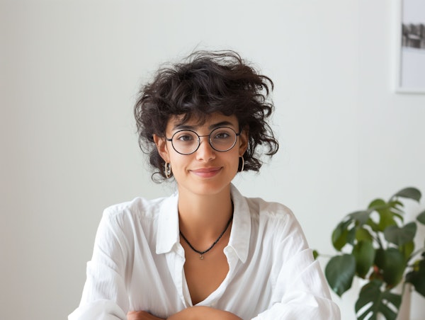 Friendly Young Woman Portrait