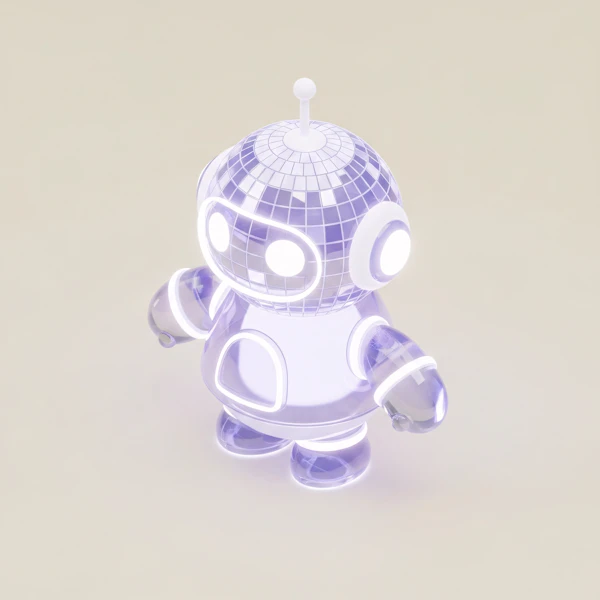 Glowing Robot Design