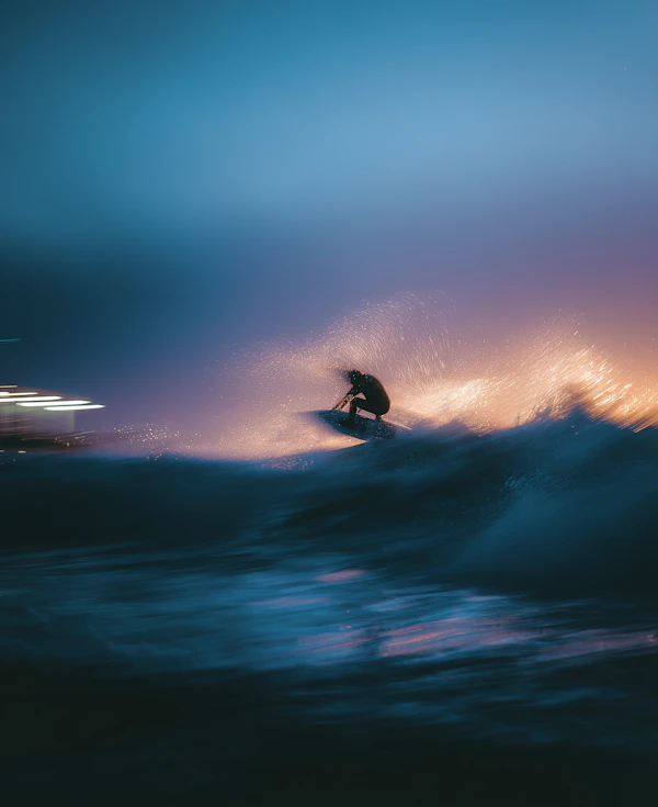 Surfer in Action
