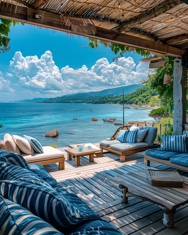 Idyllic Coastal Lounging Area