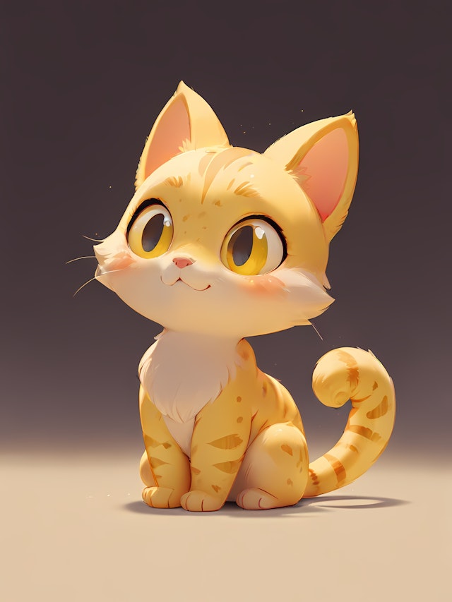 Cartoon Tabby Cat