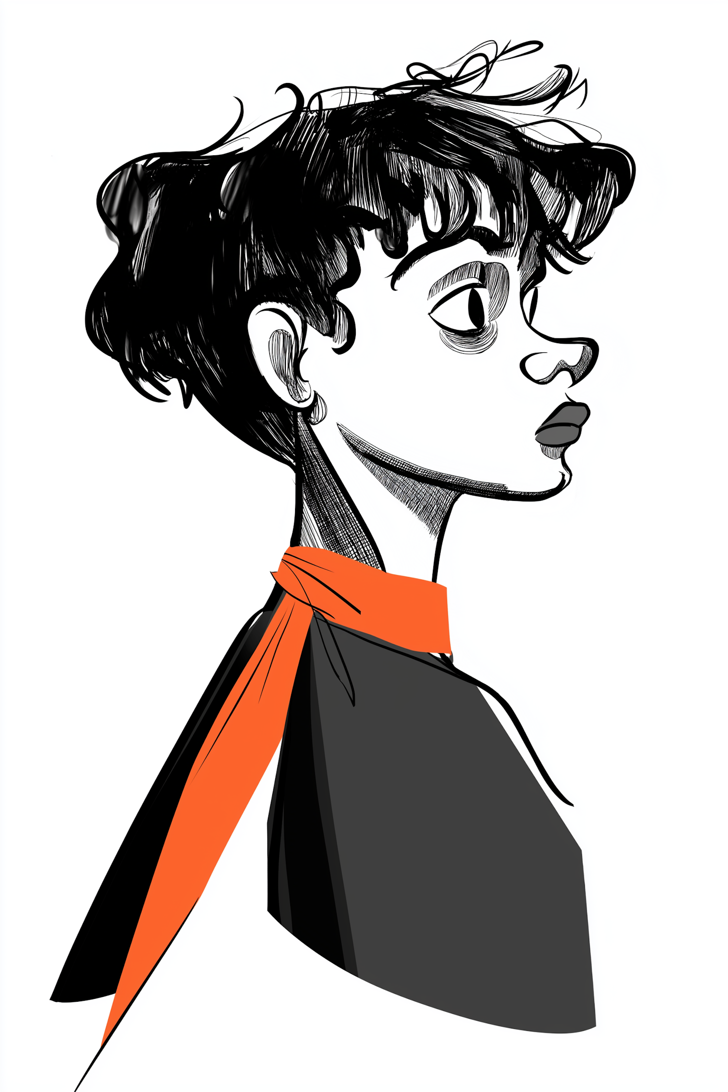 Stylized Profile Illustration