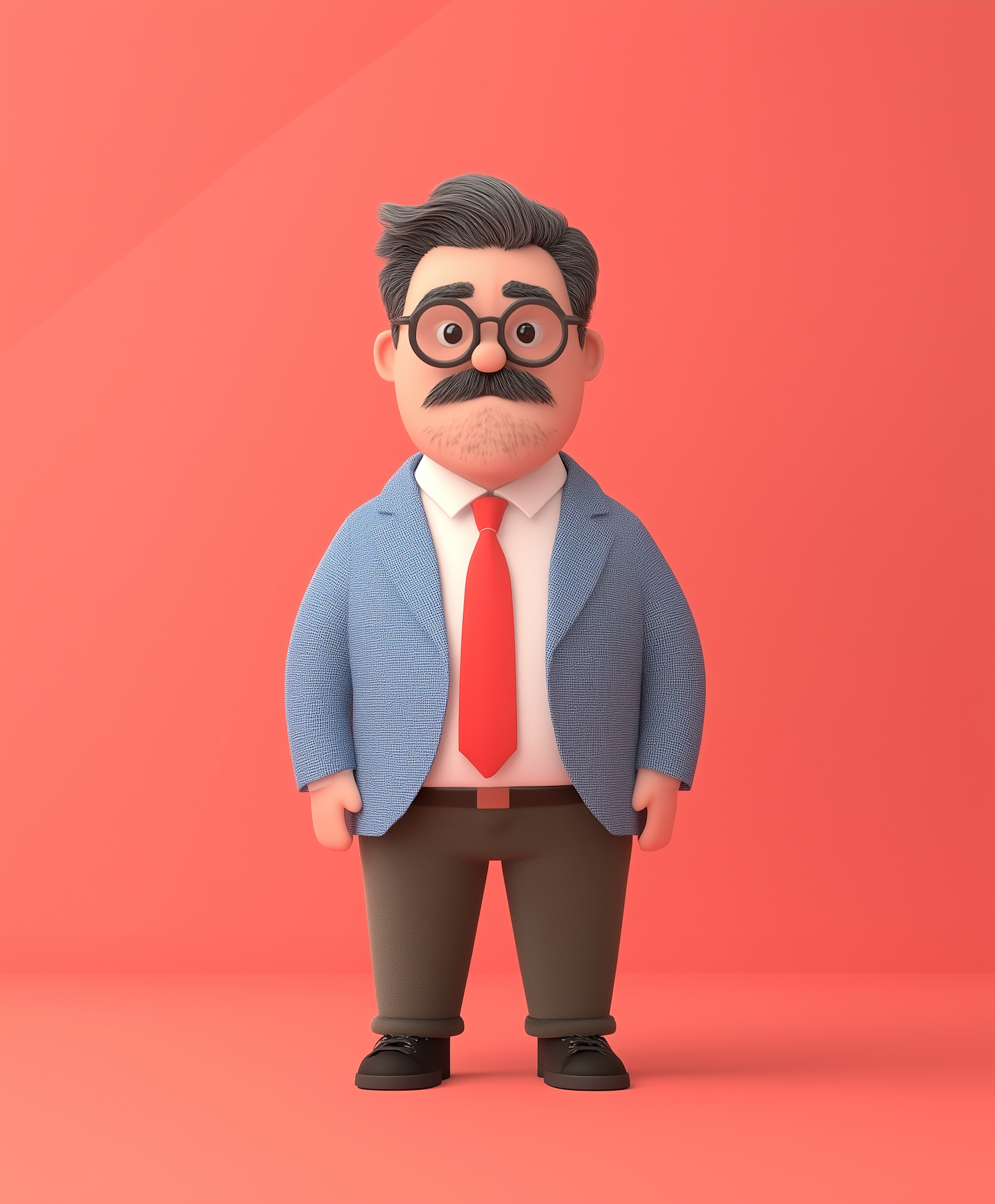 Stylized Illustration of a Professional Man