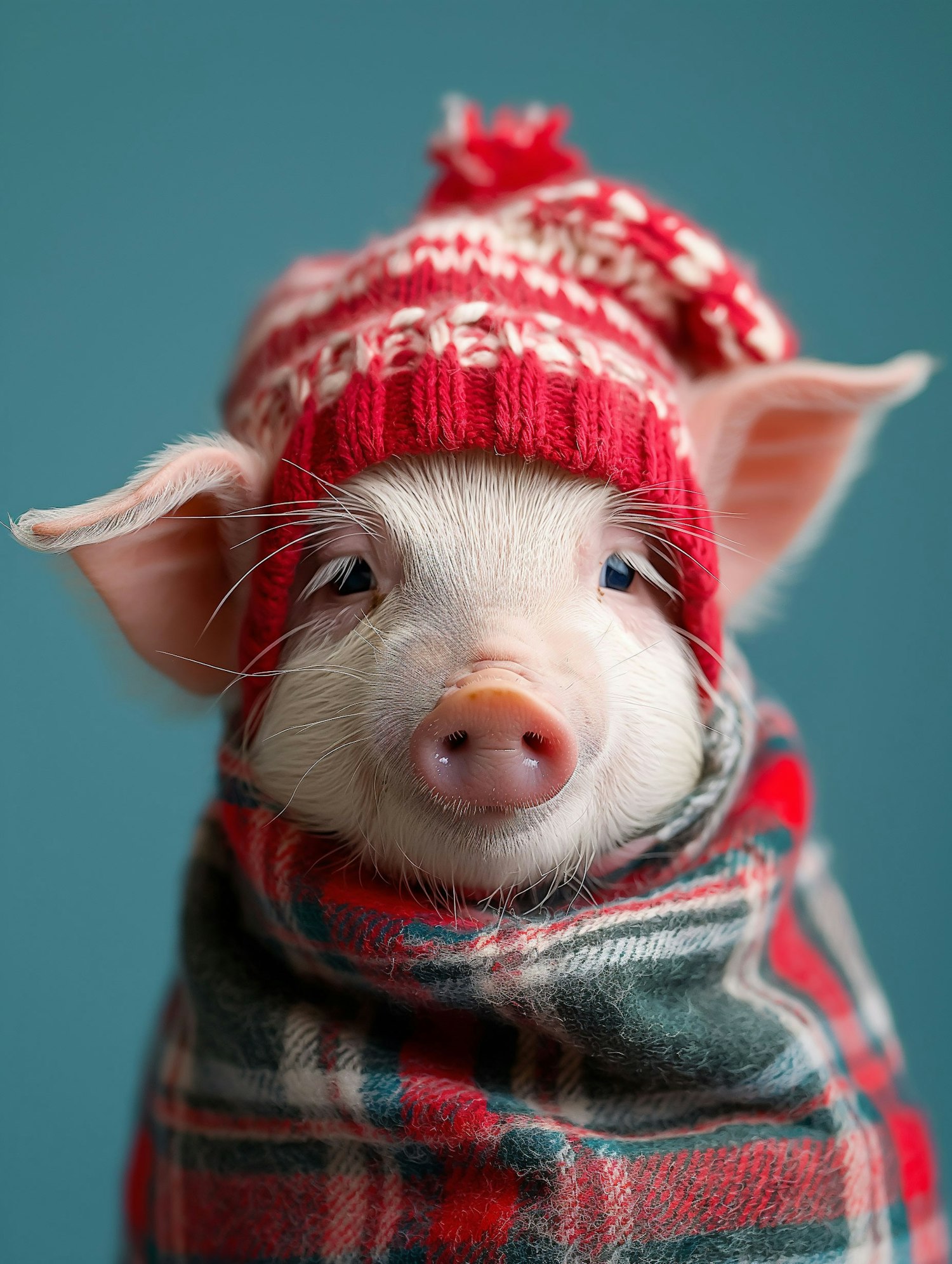 Winter Accessorized Piglet