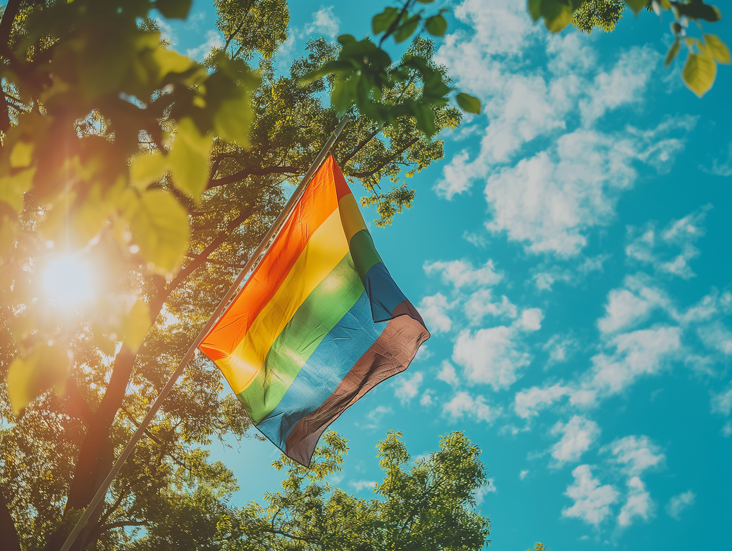 Pride Flag in Nature