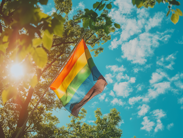 Pride Flag in Nature