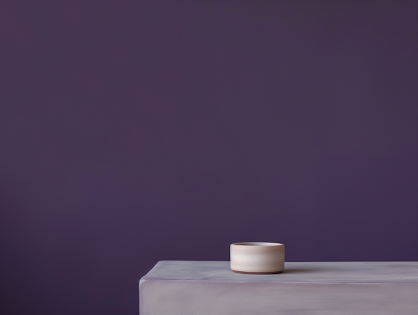 Minimalist Composition with Ceramic Bowl
