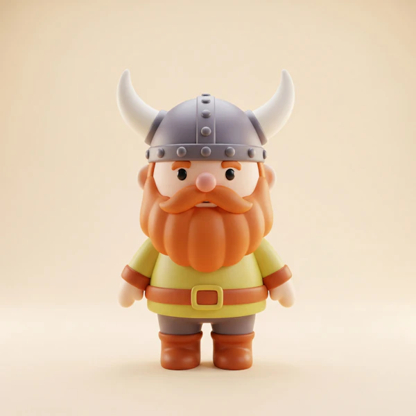 Cartoon Viking Character