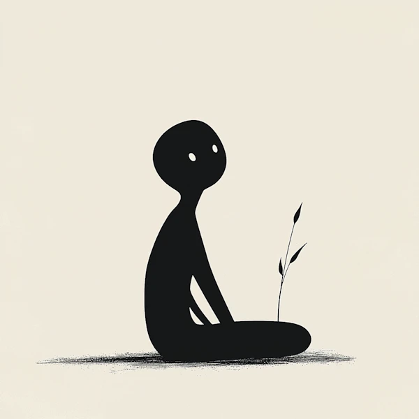 Humanoid and Plant Art