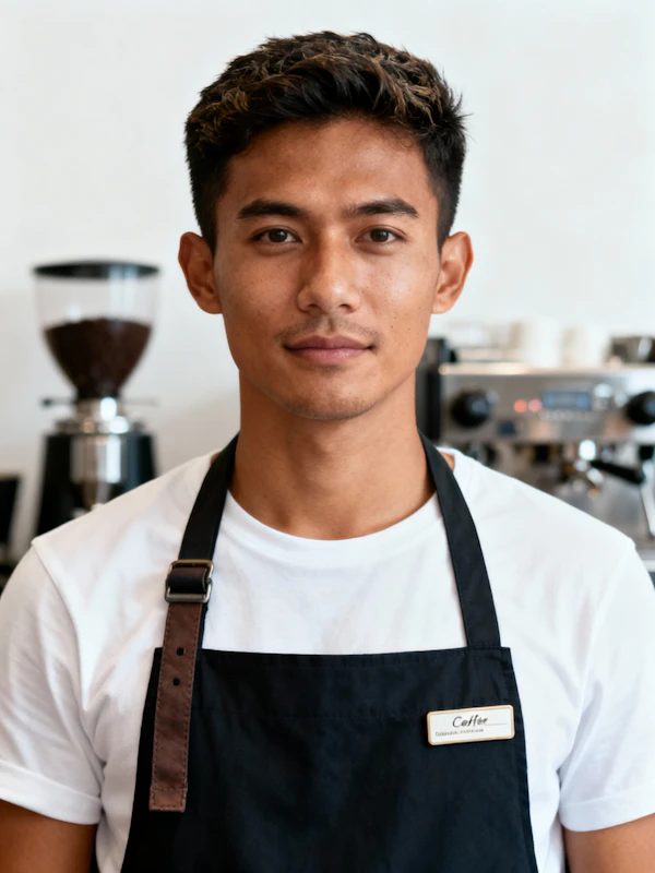 Barista in Café