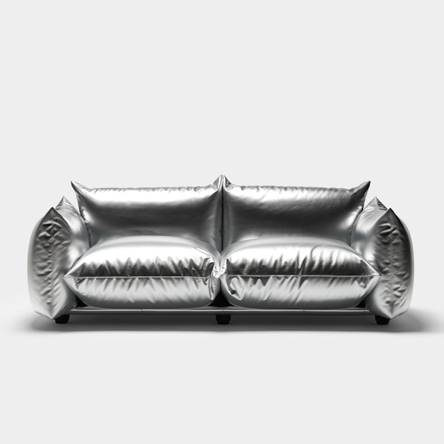 Futuristic Silver Sofa