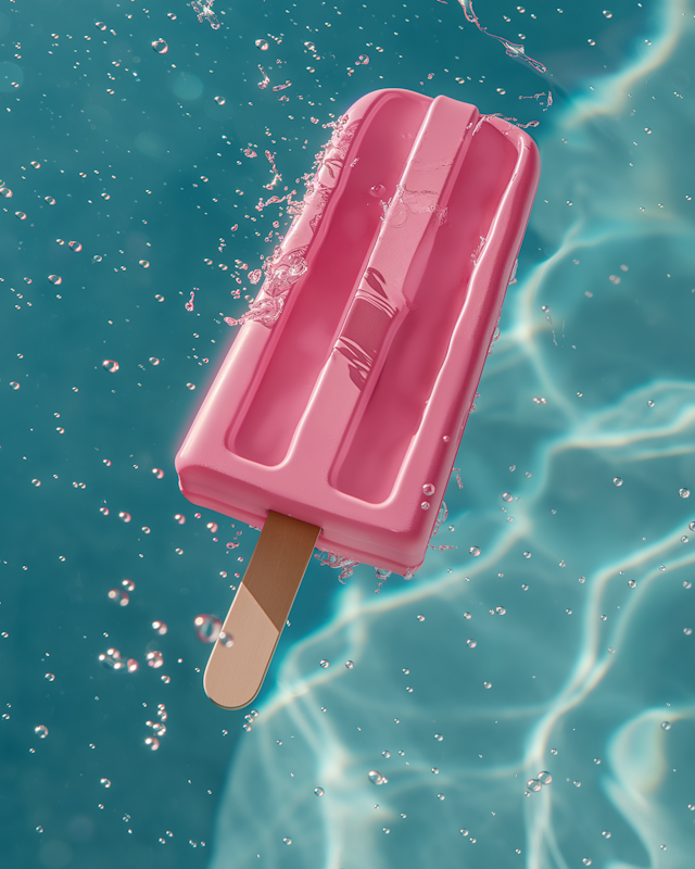 Melting Pink Popsicle