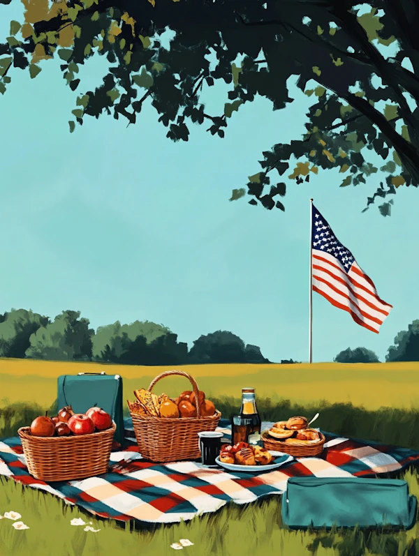 Serene Picnic Scene