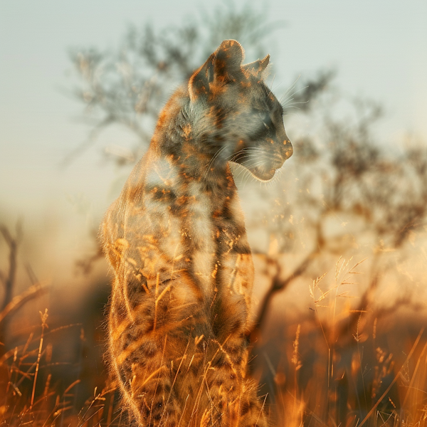 Mystical Serval in Sunlit Habitat