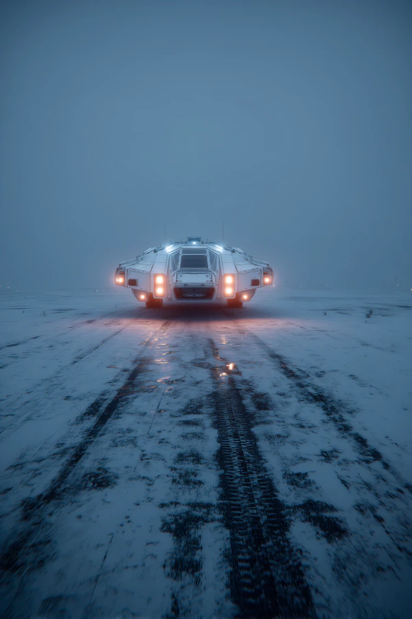 Futuristic Spacecraft Scene