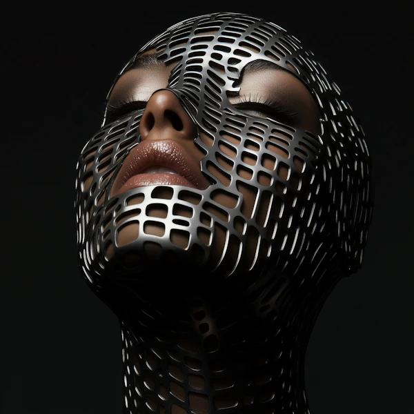 Futuristic Face Art