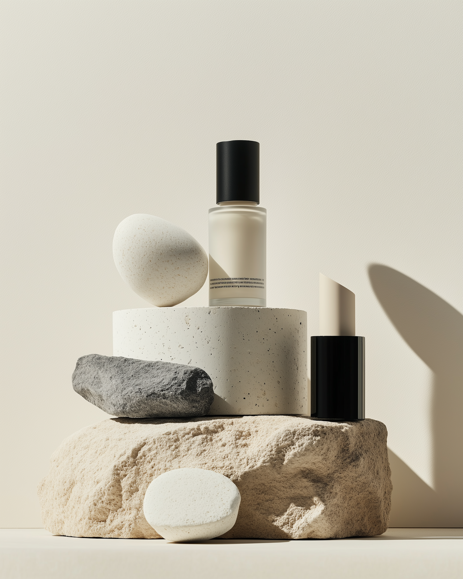 Minimalist Beauty Product Arrangement