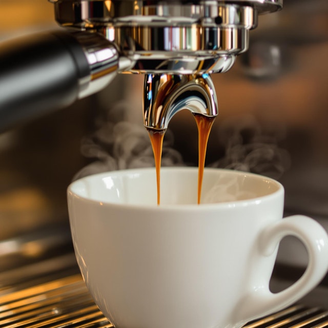 Espresso Machine Close-Up