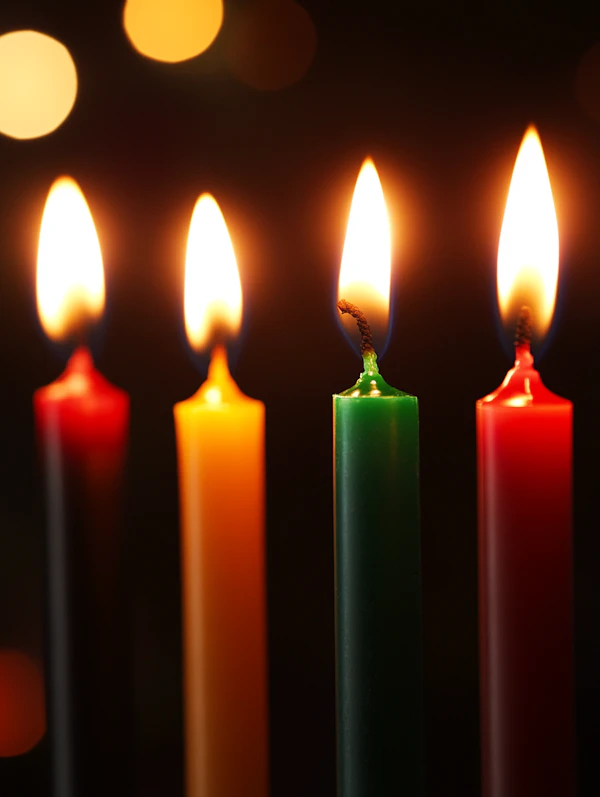 Colorful Candle Glow
