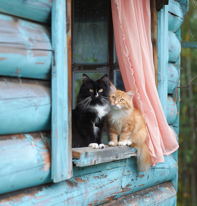 Cats in the window