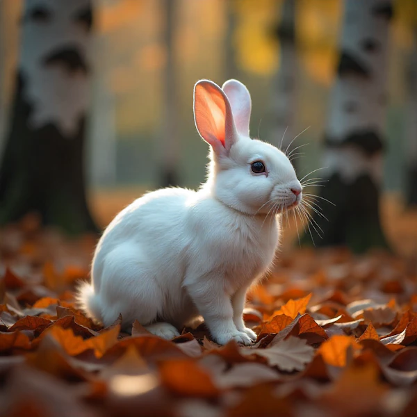 Autumn Rabbit Scene