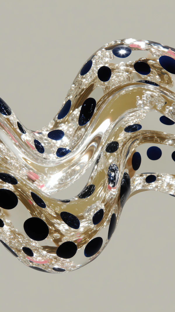 Abstract Polka Dot Sculpture